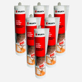 Silicona Blanca Neutra Würth A9 BAS 310 ml – Sellador Profesional para Aluminio, PVC y Construcción
