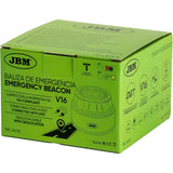 Baliza de Emergencia V16 JBM Geolocalizable – Luz LED 360°, Alcance 1 km, Conectividad DGT 3.0 con SIM, Homologada 2026