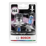 Bosch Gigalight Plus 200 H4 60/55W P43t – Lámparas Halógenas de Alto Rendimiento