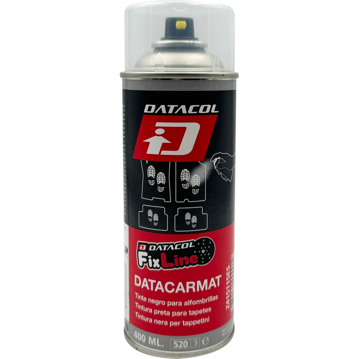 Tinte para Alfombrillas Datacol DataCarmat 400 ml – Spray Restaurador Negro de Secado Rápido para Textil y Caucho