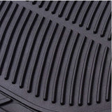 Alfombrillas de Goma Universales para Coche 4 Piezas – Negro Recortables, Antideslizantes y Resistentes al Agua (2 Delanteras + 2 Traseras)
