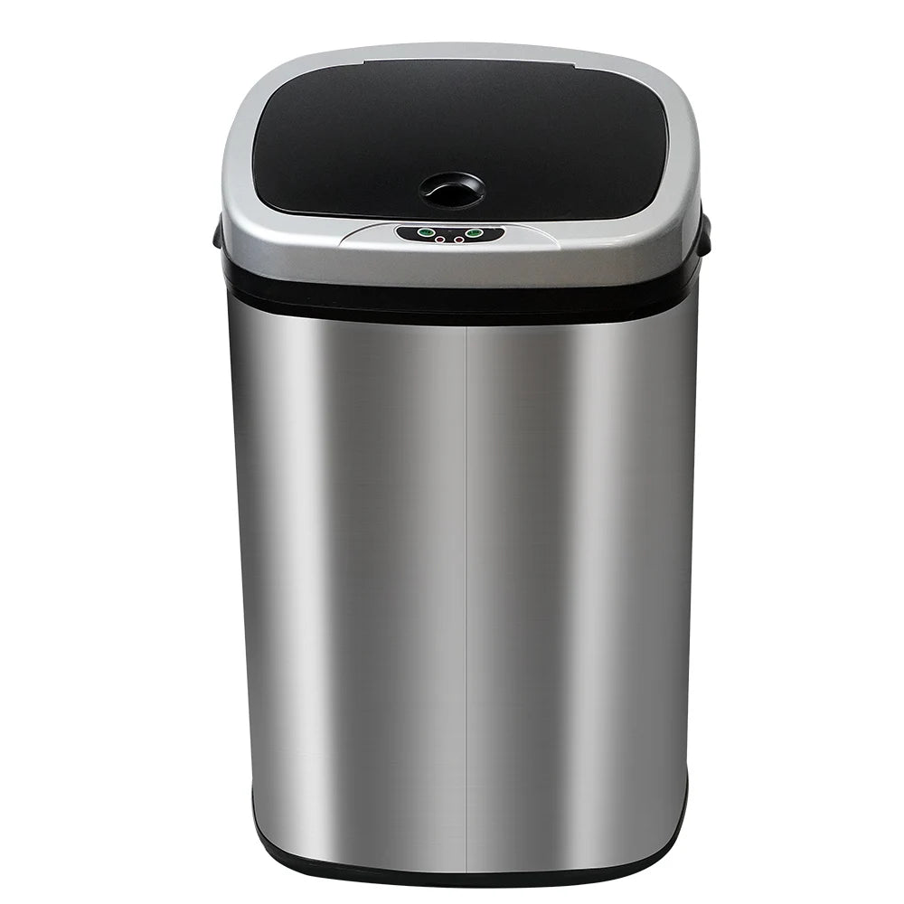 Cubo de Basura Automático T-LoVendo 50L – Sensor Inteligente sin Contacto, Acero Inox y Tapa Automática