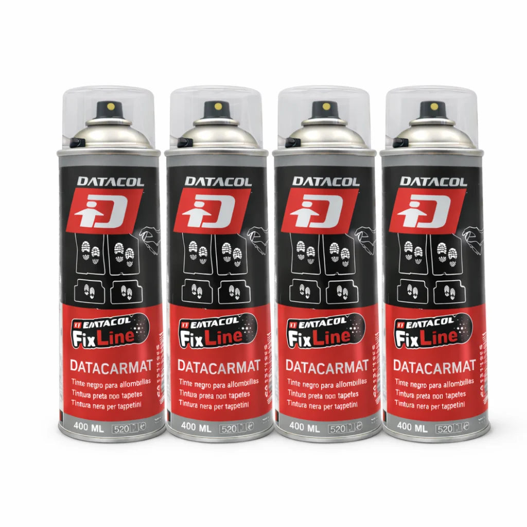 Tinte para Alfombrillas Datacol DataCarmat 400 ml – Spray Restaurador Negro de Secado Rápido para Textil y Caucho