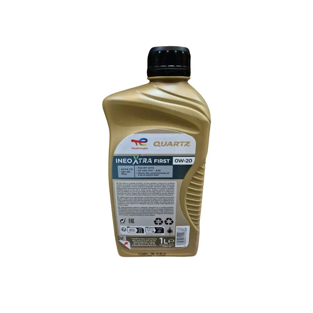 Total Quartz INEO XTRA FI 0W20 1L – Aceite Sintético de Protección Avanzada
