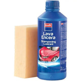 Krafft Lava Encera + Esponja – Limpia y Abrillanta el Coche en una Sola Operación