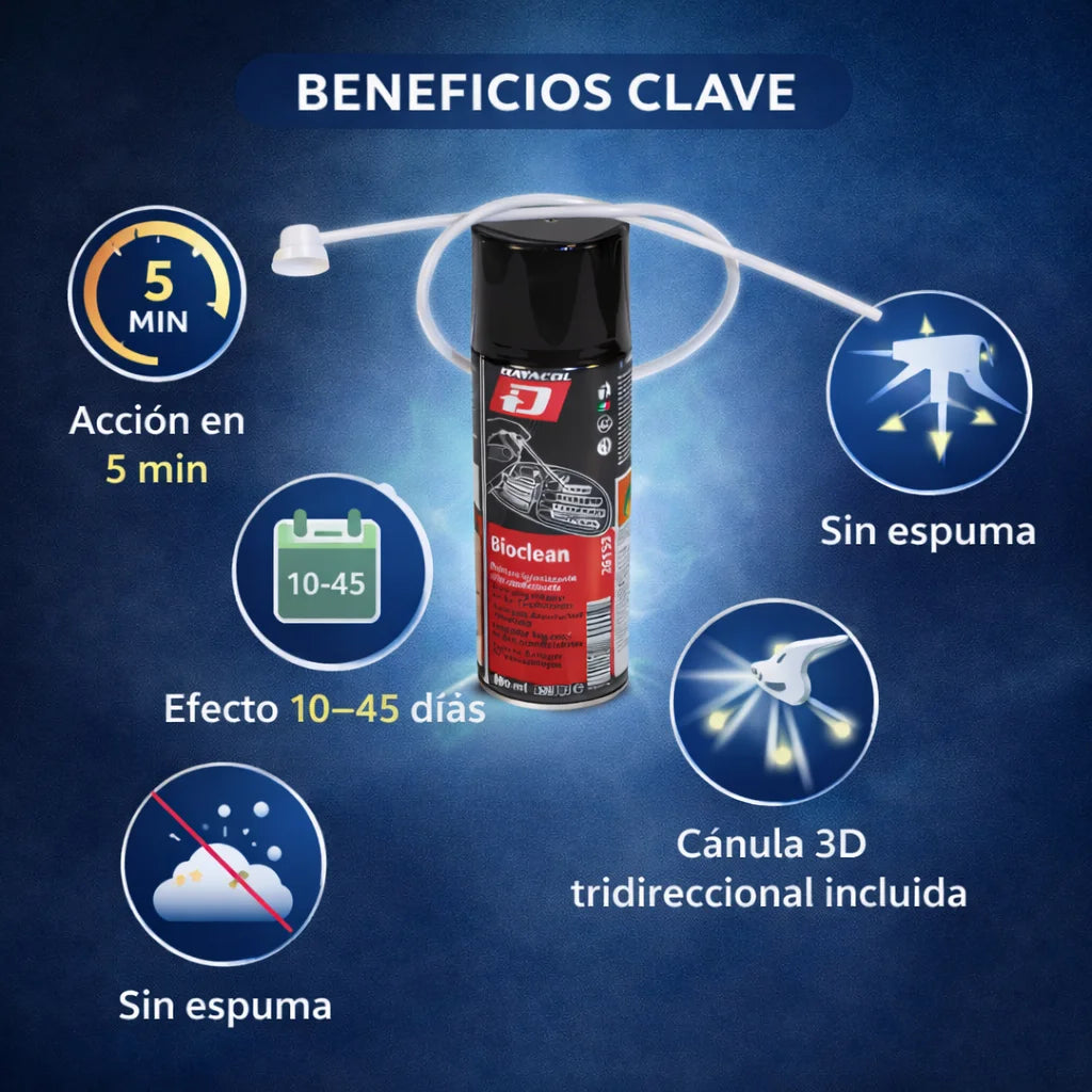Datacol Bioclean Spray Desinfectante Aire Acondicionado 400 ml – Higienización y Fragancia Fresca