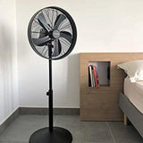 Ventilador de Pie Mellerware Brizy Stand 50W | 5 Aspas de Aluminio 40 cm, Silencioso y Oscilante
