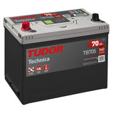 Batería Tudor TB705 70Ah D23R – Alta Calidad y Arranque Fiable para Vehículos