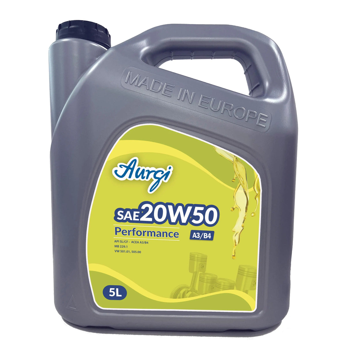 Aceite Aurgi Performance 20W50 5L – Lubricante Multigrado de Alto Rendimiento