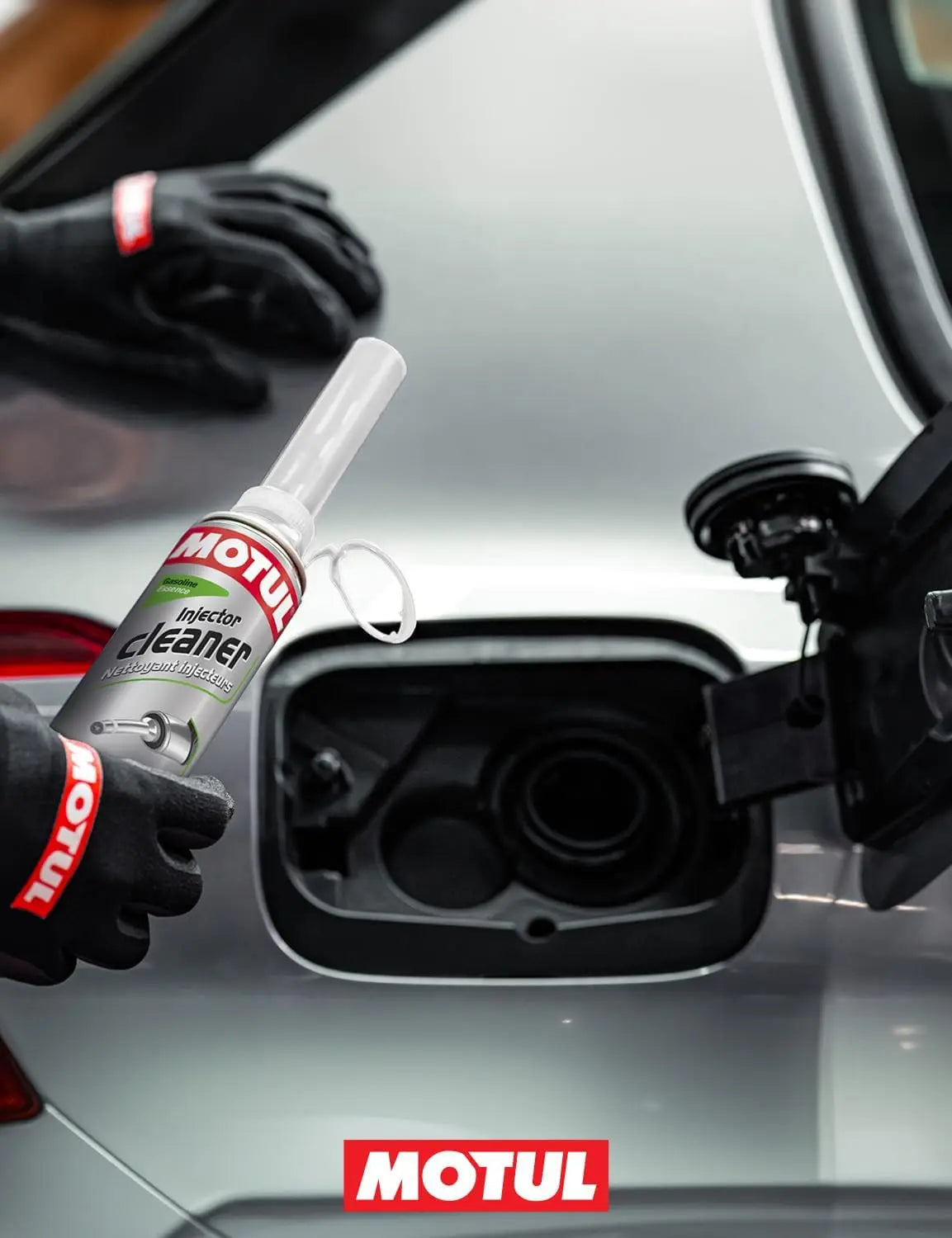 Motul Limpiador de Inyectores Gasolina 300 ml – Aditivo para Motores de Inyección y Carburador