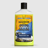 MADDOX DETAIL Premium Wash & Wax – Champú con Ceras Hidrofóbicas para Brillo Superior y Lavado sin Secado