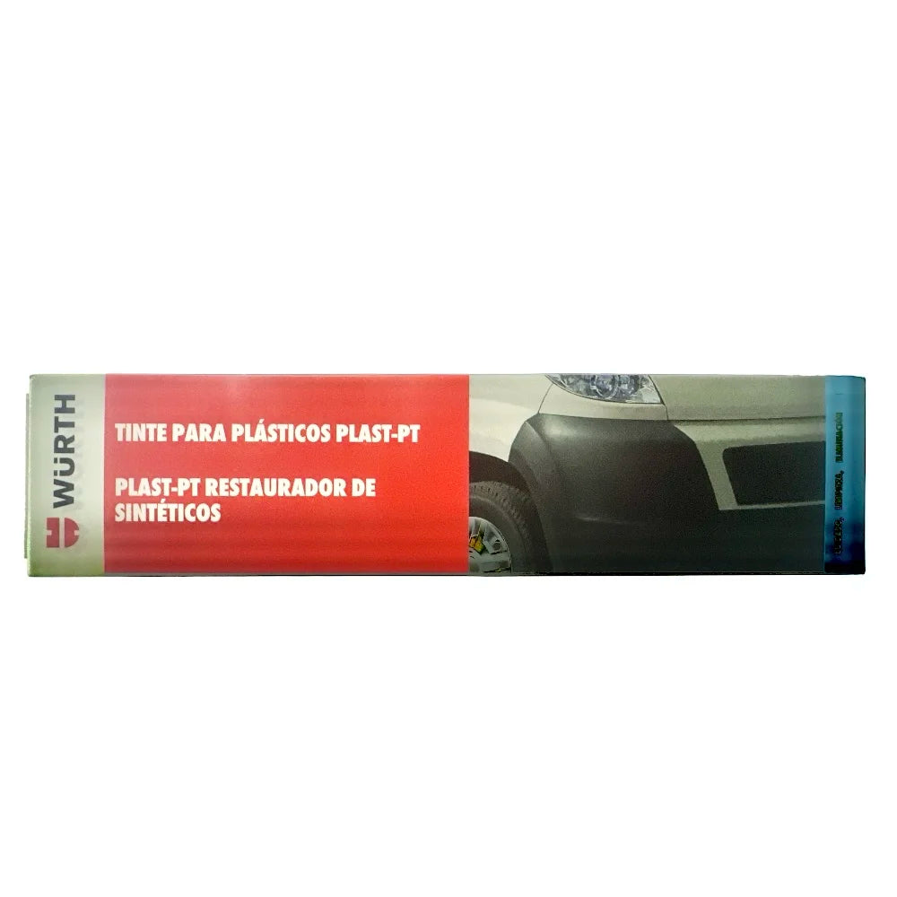 Pintura Plástica Würth Plast PT Negro 75 ml – Renovador para Piezas de Plástico de Automóvil