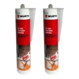 Silicona Blanca Neutra Würth A9 BAS 310 ml – Sellador Profesional para Aluminio, PVC y Construcción