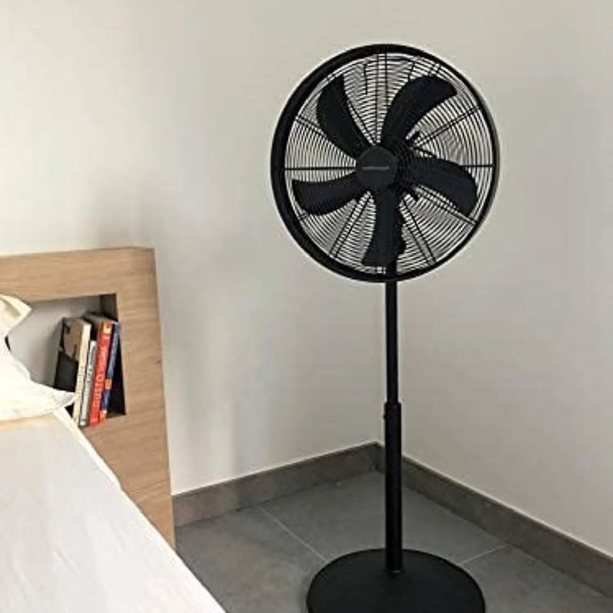 Ventilador de Pie Mellerware Brizy Stand 50W | 5 Aspas de Aluminio 40 cm, Silencioso y Oscilante