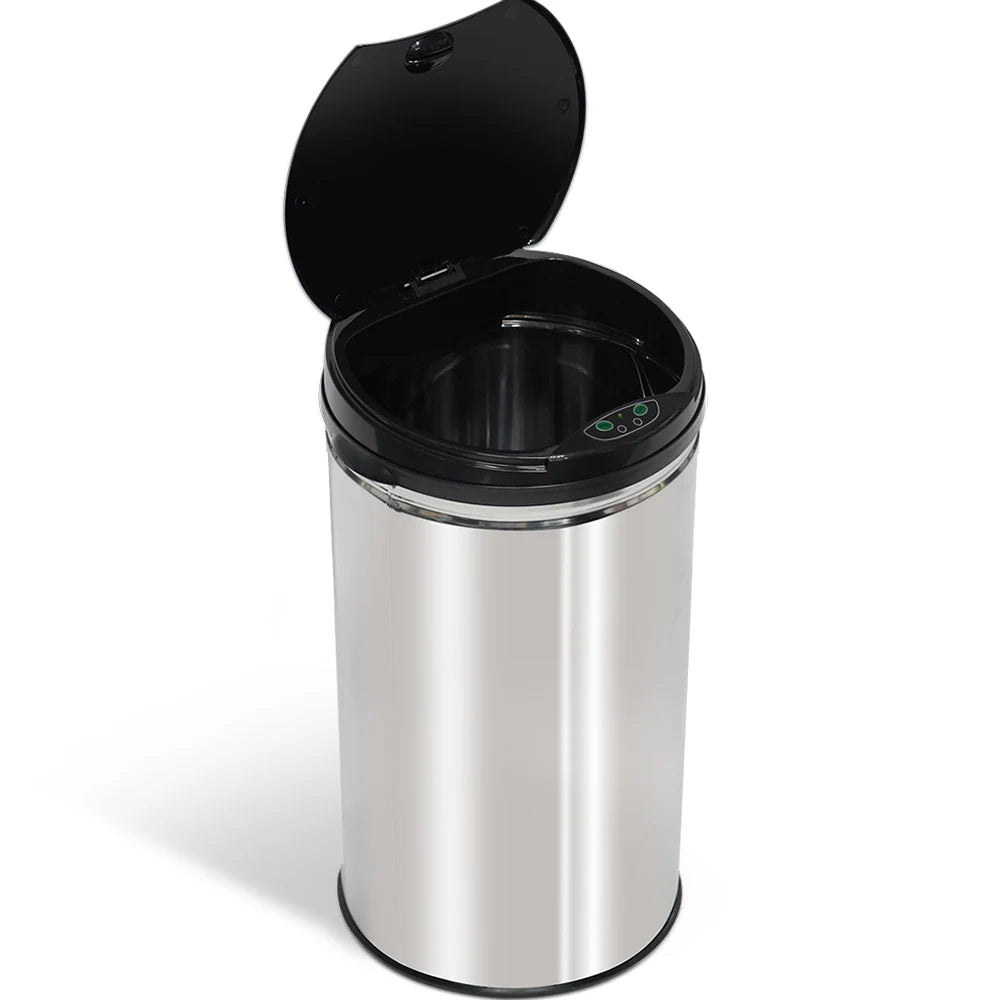 Cubo de Basura Automático T-LoVendo 50L – Sensor Inteligente sin Contacto, Acero Inox y Tapa Automática