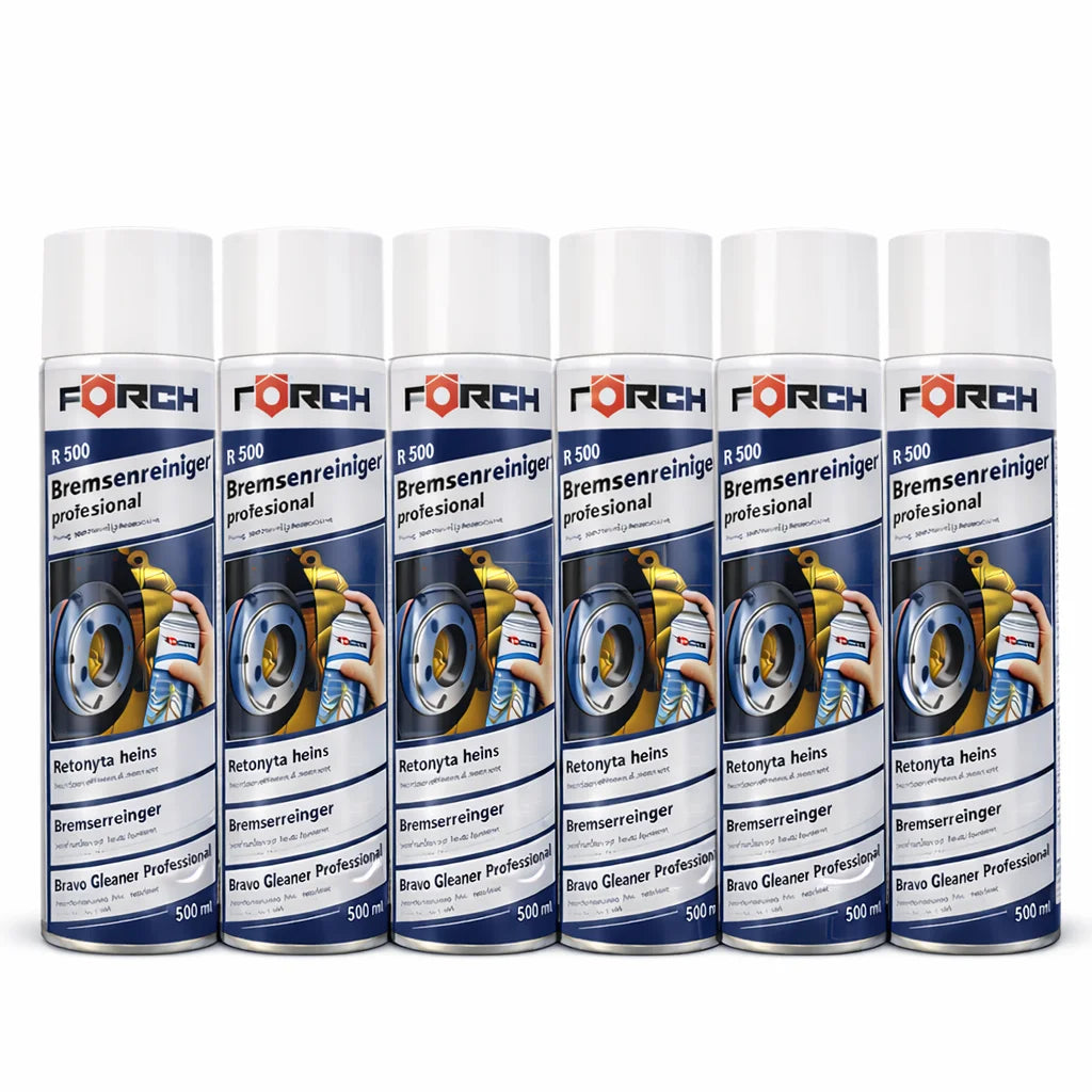 Spray Limpiador de Frenos FORCH 500 ml – Desengrasante Técnico Residuo Cero para Discos, Embragues y Motores