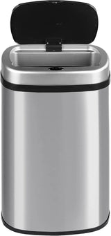 Cubo de Basura Automático T-LoVendo 50L – Sensor Inteligente sin Contacto, Acero Inox y Tapa Automática