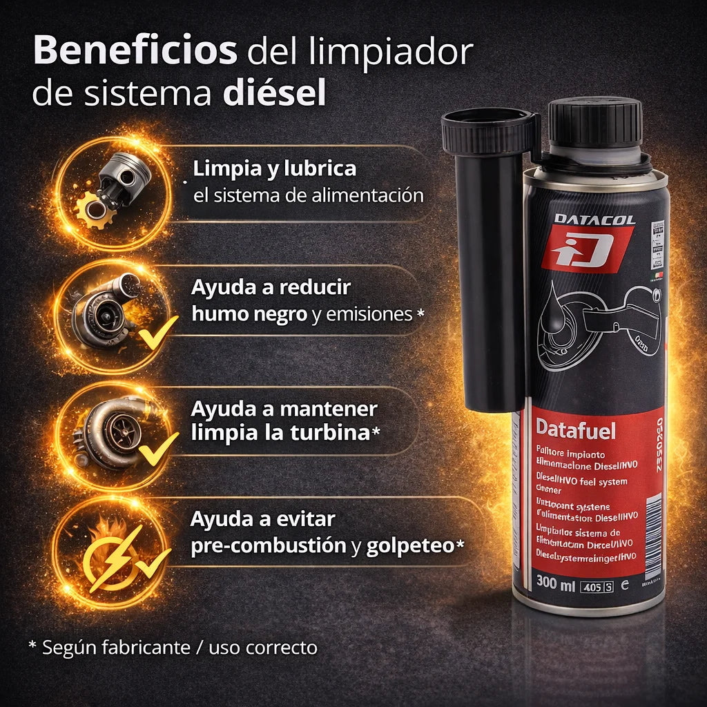 Datacol Datafuel Aditivo Diésel 300 ml – Limpiador de Inyectores y Reductor de Consumo