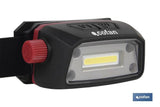 Cofan Linterna de Cabeza Recargable con USB 5W 350 Lm