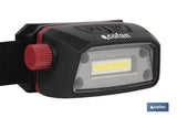 Cofan Linterna de Cabeza Recargable con USB 5W 350 Lm