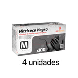 Guantes de Nitrilo Negros Sin Polvo – Caja 100 Unidades Desechables para Uso Profesional