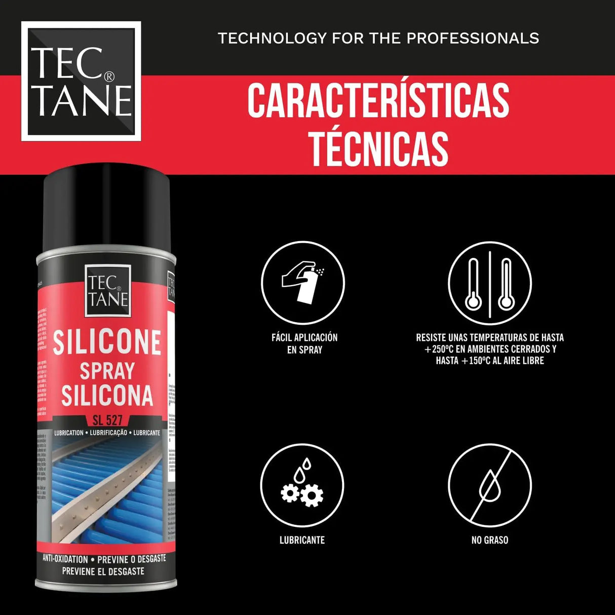 Spray Lubricante de Silicona 400 ml – Protección para Caucho, Gomas y Plásticos