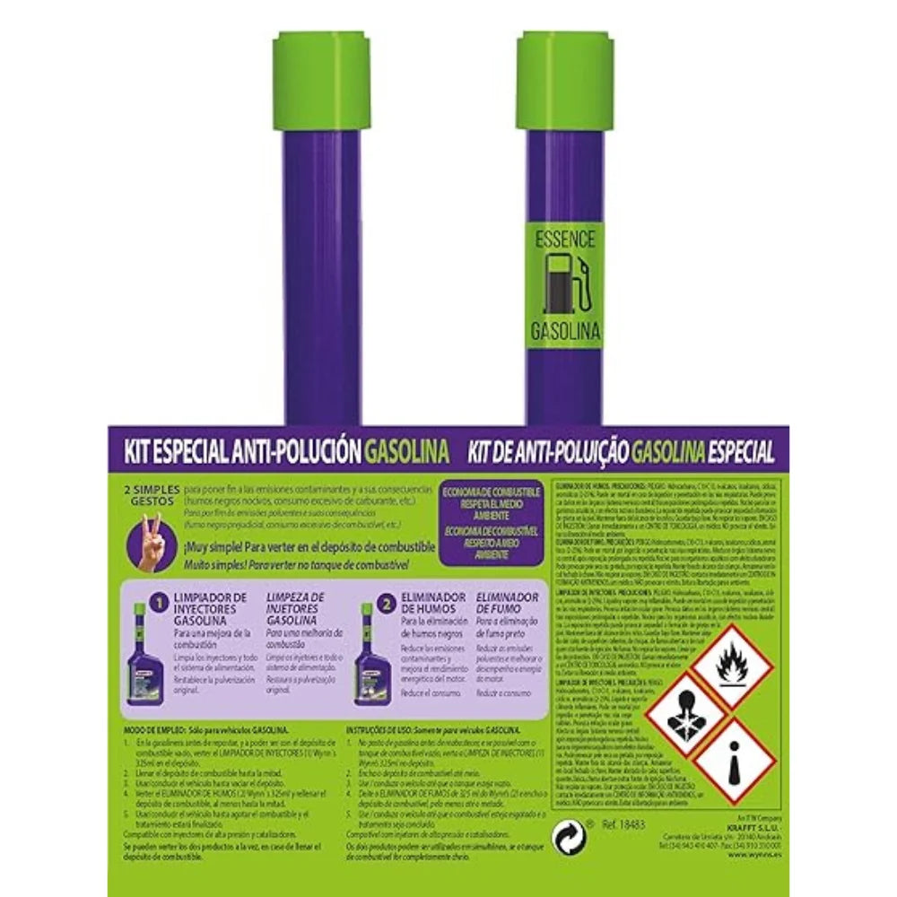 Pack Wynn’s Pre ITV Gasolina 2 x 325 ml – Limpia Inyectores y Mejora el Rendimiento