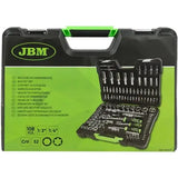 Maletín JBM 54048 de 108 Piezas | Vasos 1/4" y 1/2"