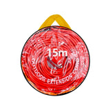 Alargador Eléctrico Naranja Alta Visibilidad | Cable Extensión Interior/Exterior Flexible y Seguro (5m, 15m, 20m, 30m)