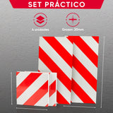 Protector de Columnas Garaje NURADA – Protector de Pared y Esquinas Parking 40x20x2cm + 20x20x2cm, Antigolpes para Coche, Evita Arañazos