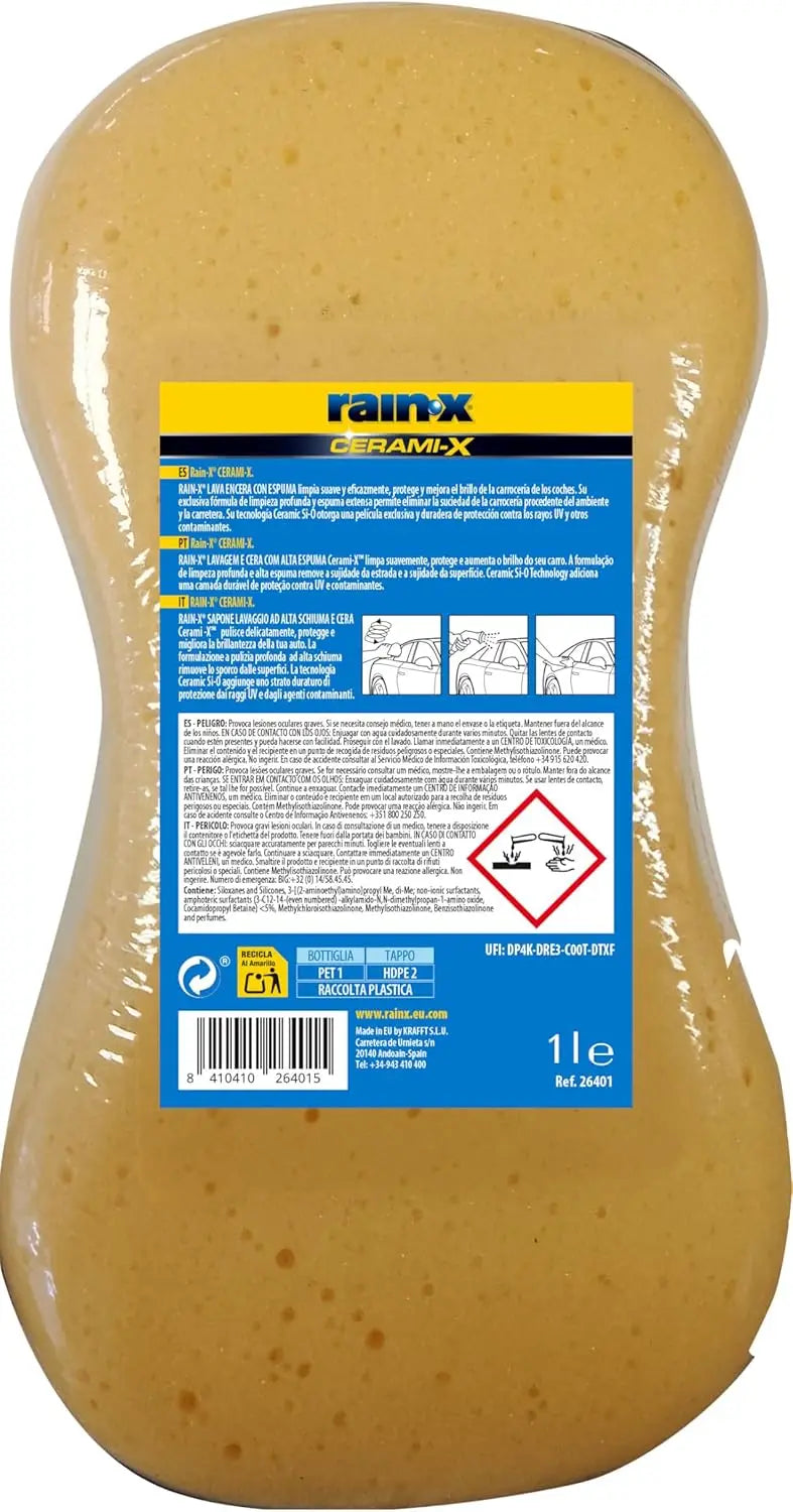 Lava Encera Con Espuma Cerámica Si-O Rain-X 500ml