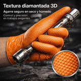 Guantes de Nitrilo Diamantados Würth x50 – Desechables con Agarre Superior para Taller e Industria