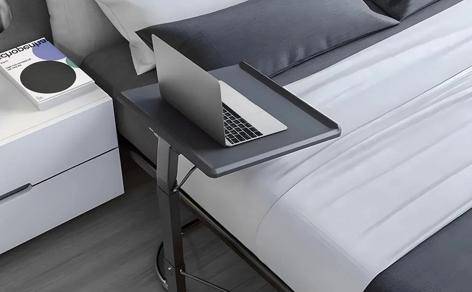Mesa Auxiliar Plegable T-LoVendo Forma C – Altura Ajustable e Inclinable para Portátil, Sofá y Lectura