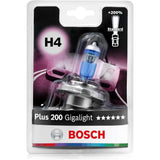 Bosch Gigalight Plus 200 H4 12V 60/55W – Lámpara Halógena de Alto Rendimiento