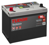 Batería Tudor TB705 70Ah D23R – Alta Calidad y Arranque Fiable para Vehículos