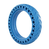 Neumático Macizo 8.5x2 Azul para Patinete Xiaomi M365 – Rueda Antipinchazos de Caucho Sólido, Compatible con ZWheel, Alta Durabilidad