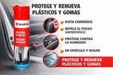 WÜRTH Silicona en Spray Incoloro 500ml - Lubricante para Plástico, Caucho y Metal | Protección Duradera y Anti-estática