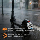 Matrícula Patinete Eléctrico VMP Homologada DGT 2026 – Placa Identificativa Obligatoria para Vehículos de Movilidad Personal, Resistente y Fácil Instalación