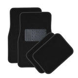 Alfombrillas de Coche Universales Flocadas 4 Piezas – Moqueta PVC Antideslizante y Resistente para Todo Tipo de Vehículos