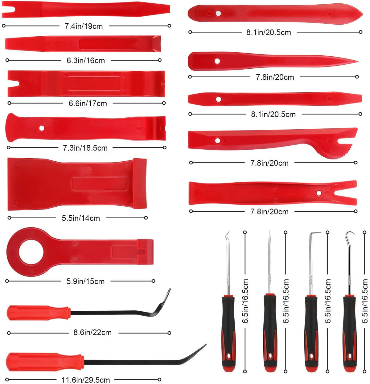 Estuche de herramientas de reparación para el automóvil, kit que incluye remache, clip, herramienta de extracción de embellecedor de panel de puerta, desmontaje de interior automático y palanca de coche