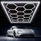 Kit 14 Paneles LED Hexagonales 680W – Iluminación Panal 6500K para Garaje, Taller, Estudio y Techo