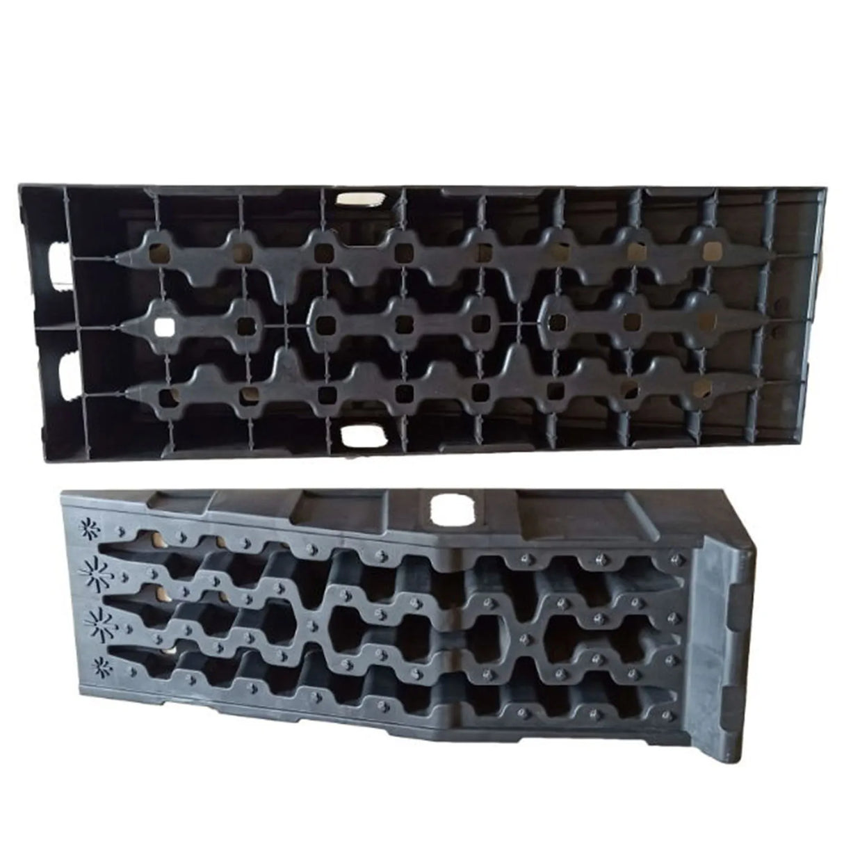 2 Rampas de Servicio para Coche 16.000 lb – Rampas Universales Reforzadas de Perfil Bajo para Vehículos y Camiones