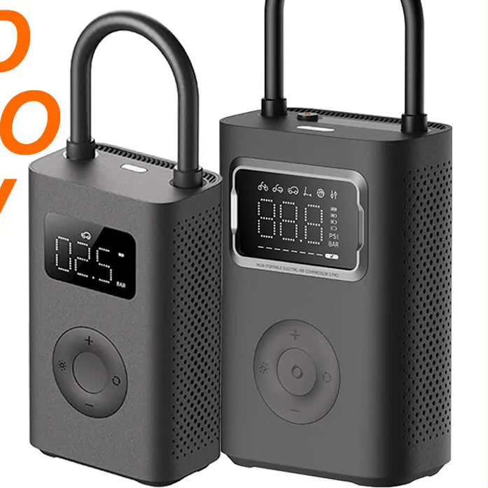 Compresor de aire portátil Xiaomi Mijia 2 / 2D / 2 Pro inflador eléctrico digital con detección de presión para neumáticos coche moto bicicleta