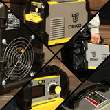 Soldadora DEKO MMA 220V ARC 200A – Máquina de Soldadura con Soporte de Electrodo y Accesorios