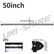 Barra LED UNISHINE 12D Slim 20-52” – Luz Off-Road 12V/24V para SUV y 4x4 con Haz Combinado Flood/Spot