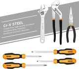 DEKO DKMT192 Juego de Herramientas Mecánicas 192 Piezas – Kit Completo de Llaves de Tubo con Estuche para Reparación de Automóviles y Bricolaje