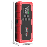 Arrancador de Coche 8000/9000A con Compresor 150 PSI – Booster Batería Portátil para Gasolina y Diésel