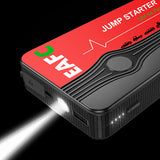 Arrancador de Batería de Coche 600A 12V con USB, Luz LED y SOS