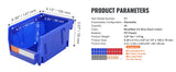 Contenedor de almacenamiento SucceBuy, contenedor organizador apilable de 24 Uds., estante escalonado independiente de 5x4x3 pulgadas para contenedor de apilamiento colgante de garaje