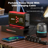 Arrancador de Coche 8000/9000A con Compresor 150 PSI – Booster Batería Portátil para Gasolina y Diésel
